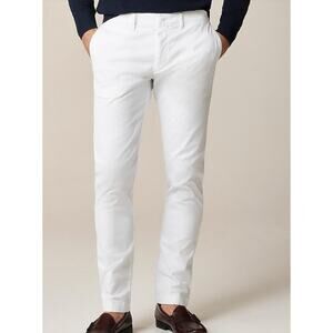 NWT J. Crew 484 Slim Fit Chino Pant 29 x 32 Men White Khaki Trouser J.Crew AR885